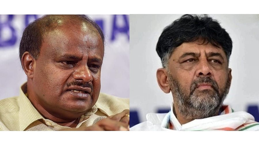 <div class="paragraphs"><p>Union Minister for Steel and Heavy Industries H D Kumaraswamy (L) and Karnataka Deputy Chief Minister D K Shivakumar (R).</p></div>